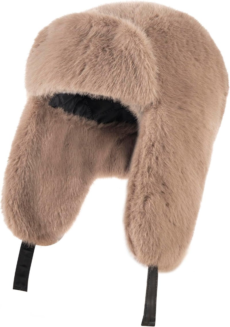Gilotop Trapper Hat with Ear Flaps - Winter Russian-Style Fur Pilot Ushanka, Windproof Skiing for Men & Women - Image 1